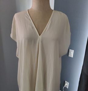 EUC LAUREN BY RALPH LAUREN SZ XL IVORY BLOUSE